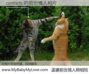 #孟婆前世情人照相馆# 【contacts 的前世情人】前生，我们相亲相爱，相约下辈子还要在一起，你的誓言可别忘记。然而轮回路上的一碗孟婆汤，却将一切归零。茫茫人悔，谁是我的前世情人？contacts 的前世情人，有图有真相：