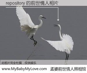 #孟婆前世情人照相馆# 【repository 的前世情人】前生，我们相亲相爱，相约下辈子还要在一起，你的誓言可别忘记。然而轮回路上的一碗孟婆汤，却将一切归零。茫茫人悔，谁是我的前世情人？repository 的前世情人，有图有真相：