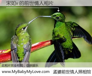 #孟婆前世情人照相馆# 【宋如v 的前世情人】前生，我们相亲相爱，相约下辈子还要在一起，你的誓言可别忘记。然而轮回路上的一碗孟婆汤，却将一切归零。茫茫人悔，谁是我的前世情人？宋如v 的前世情人，有图有真相：