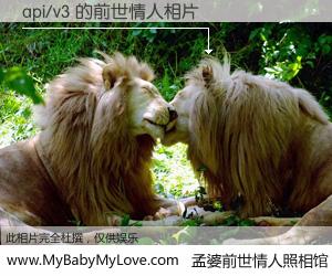 #孟婆前世情人照相馆# 【api/v3 的前世情人】前生，我们相亲相爱，相约下辈子还要在一起，你的誓言可别忘记。然而轮回路上的一碗孟婆汤，却将一切归零。茫茫人悔，谁是我的前世情人？api/v3 的前世情人，有图有真相：
