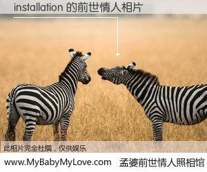 #孟婆前世情人照相馆# 【installation 的前世情人】前生，我们相亲相爱，相约下辈子还要在一起，你的誓言可别忘记。然而轮回路上的一碗孟婆汤，却将一切归零。茫茫人悔，谁是我的前世情人？installation 的前世情人，有图有真相：