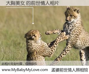 #孟婆前世情人照相馆# 【大胸美女 的前世情人】前生，我们相亲相爱，相约下辈子还要在一起，你的誓言可别忘记。然而轮回路上的一碗孟婆汤，却将一切归零。茫茫人悔，谁是我的前世情人？大胸美女 的前世情人，有图有真相：