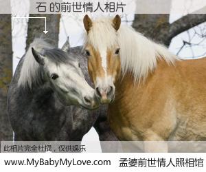 #孟婆前世情人照相馆# 【聖結石 的前世情人】前生，我们相亲相爱，相约下辈子还要在一起，你的誓言可别忘记。然而轮回路上的一碗孟婆汤，却将一切归零。茫茫人悔，谁是我的前世情人？聖結石 的前世情人，有图有真相：