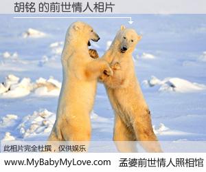 #孟婆前世情人照相馆# 【胡铭 的前世情人】前生，我们相亲相爱，相约下辈子还要在一起，你的誓言可别忘记。然而轮回路上的一碗孟婆汤，却将一切归零。茫茫人悔，谁是我的前世情人？胡铭 的前世情人，有图有真相：