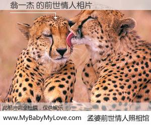 #孟婆前世情人照相馆# 【翁一杰 的前世情人】前生，我们相亲相爱，相约下辈子还要在一起，你的誓言可别忘记。然而轮回路上的一碗孟婆汤，却将一切归零。茫茫人悔，谁是我的前世情人？翁一杰 的前世情人，有图有真相：