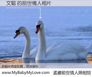 #孟婆前世情人照相馆# 【文聪 的前世情人】前生，我们相亲相爱，相约下辈子还要在一起，你的誓言可别忘记。然而轮回路上的一碗孟婆汤，却将一切归零。茫茫人悔，谁是我的前世情人？文聪 的前世情人，有图有真相：