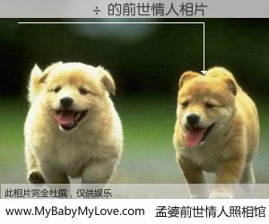 #孟婆前世情人照相馆# 【������ 的前世情人】前生，我们相亲相爱，相约下辈子还要在一起，你的誓言可别忘记。然而轮回路上的一碗孟婆汤，却将一切归零。茫茫人悔，谁是我的前世情人？������ 的前世情人，有图有真相：