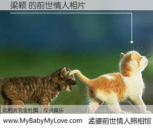 #孟婆前世情人照相馆# 【梁颖 的前世情人】前生，我们相亲相爱，相约下辈子还要在一起，你的誓言可别忘记。然而轮回路上的一碗孟婆汤，却将一切归零。茫茫人悔，谁是我的前世情人？梁颖 的前世情人，有图有真相：